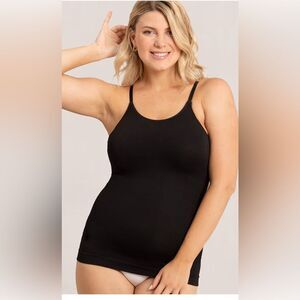 Shapermint Essentials All Day Every Day Scoop Neck Cami Size Large Black NIP